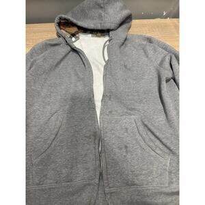 Size L - mens burberry plaid gray nova check Hoodie